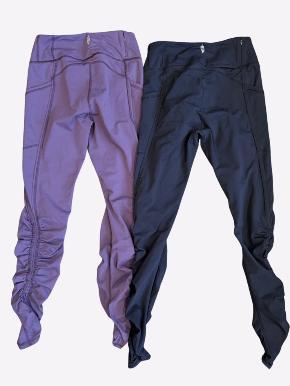 Bundle of 2 FP Movement Leggings Sz S Black and Purple Free People Athletic